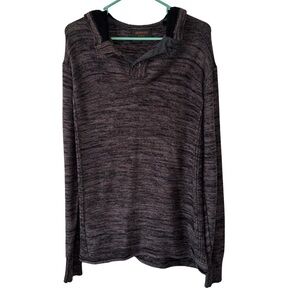 Outpost Makers Gray Long Sleeve Knit Hoodie Size Large